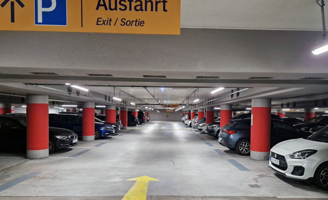 Tiefgarage Hauptbahnhof in Darmstadt