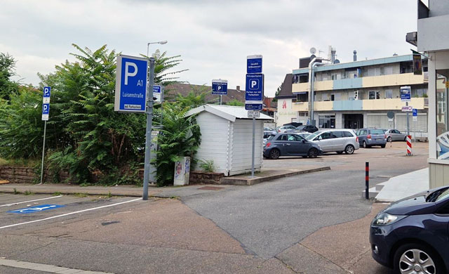 Parkplatz Luisenstrasse in Weinheim